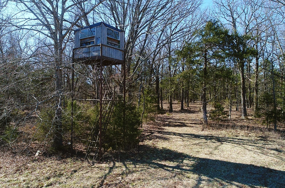 The spotting tower on the property.